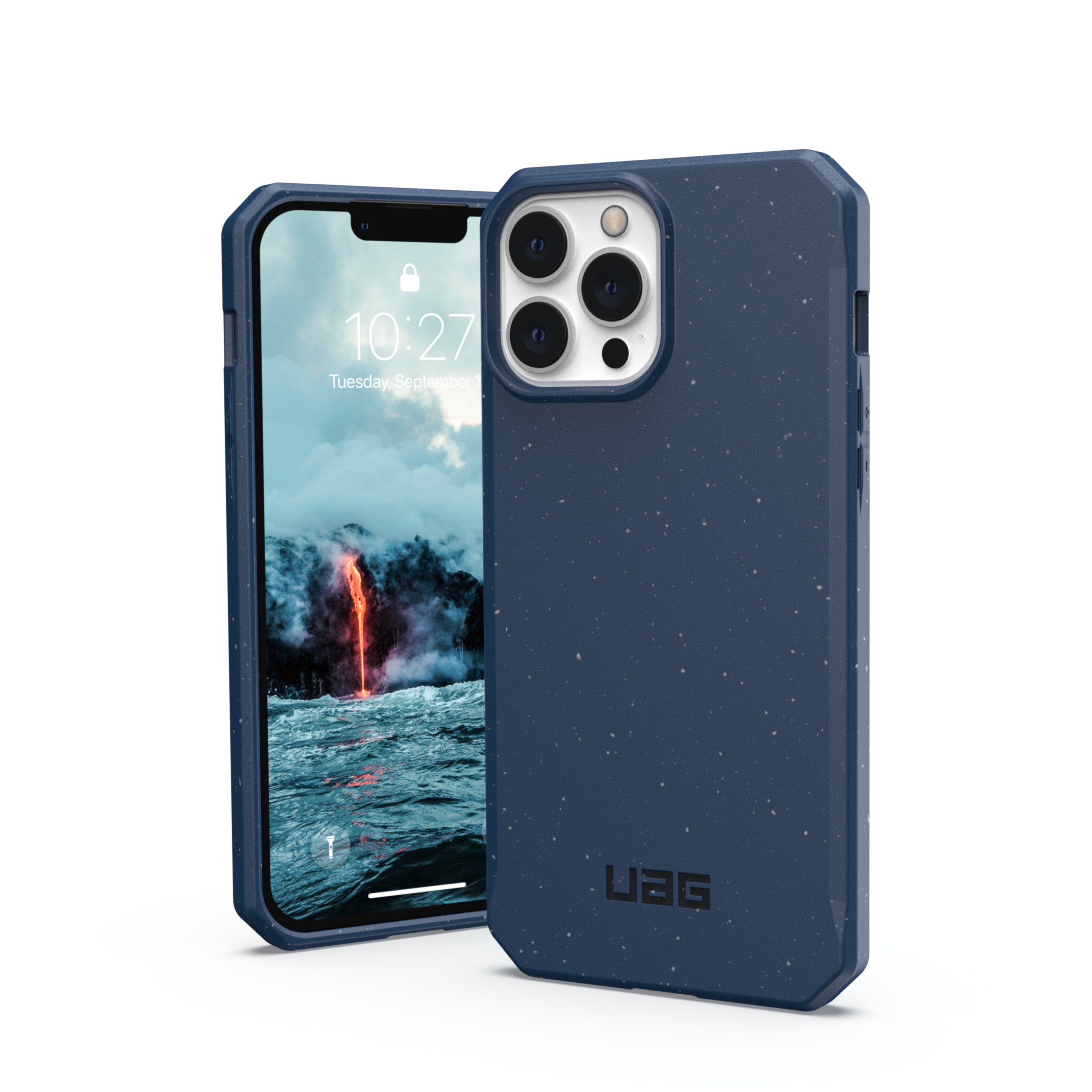 Image of UAG Urban Armor Gear - iPhone 13 Pro Max Bio Gummi Schutzhülle Outback Eco Friendly Nachhaltig Kompostierbar (113165115555) - Mallard bei Apfelkiste.ch