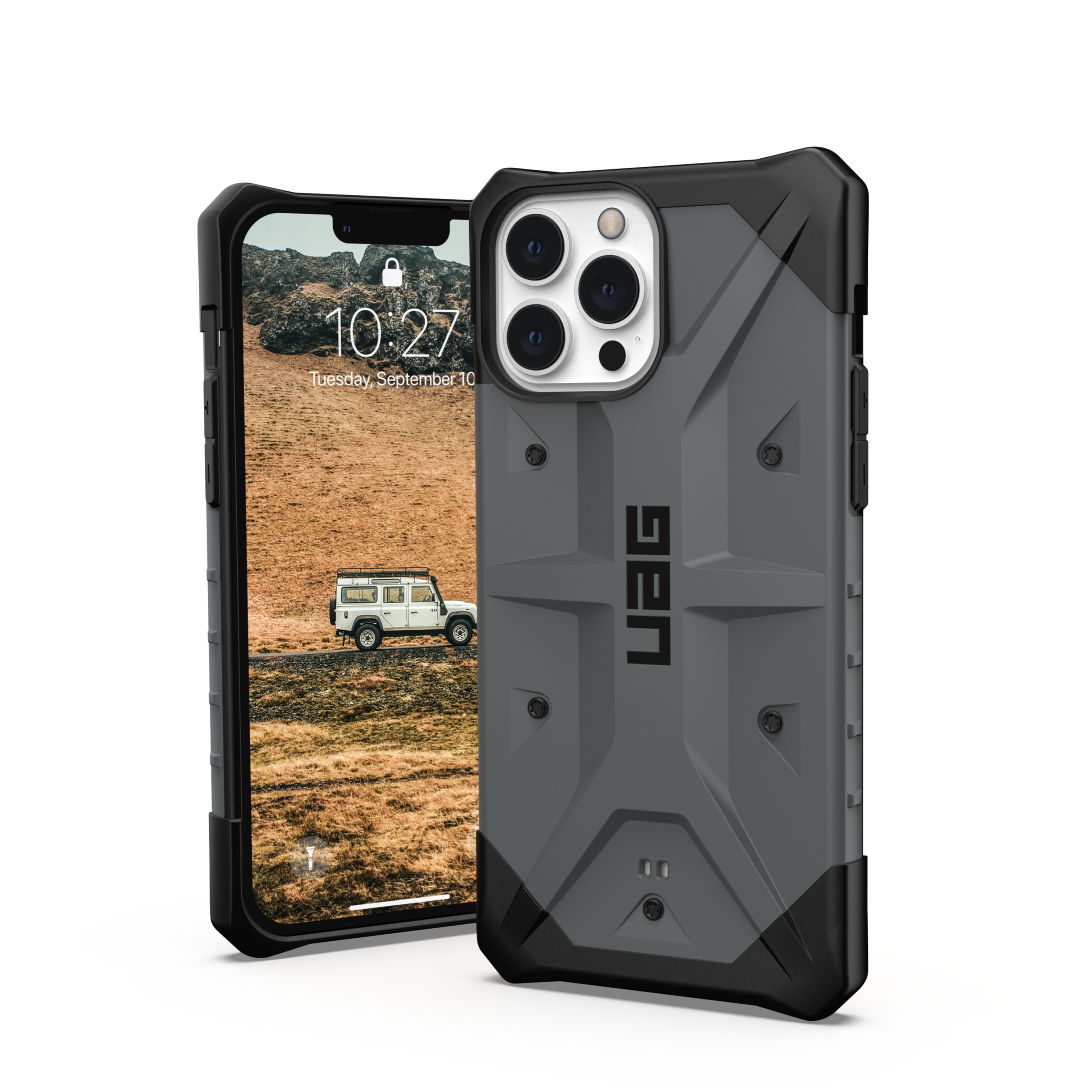 Image of UAG Urban Armor Gear - iPhone 13 Pro Max Schutzhülle Pathfinder (113167113333) - Silber bei Apfelkiste.ch