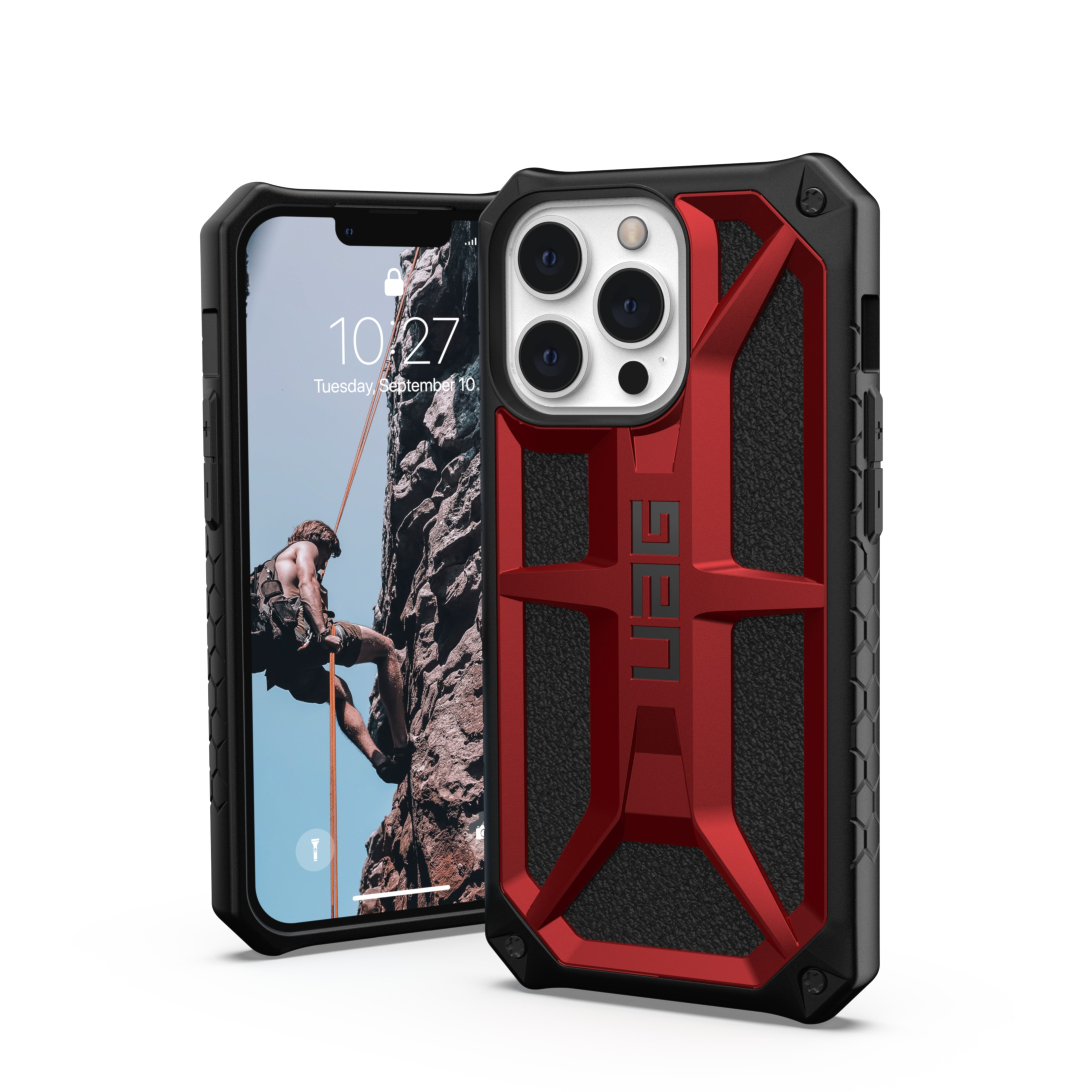 Image of UAG Urban Armor Gear - iPhone 13 Pro Schutzhülle Monarch (113151119494) - Crimson bei Apfelkiste.ch