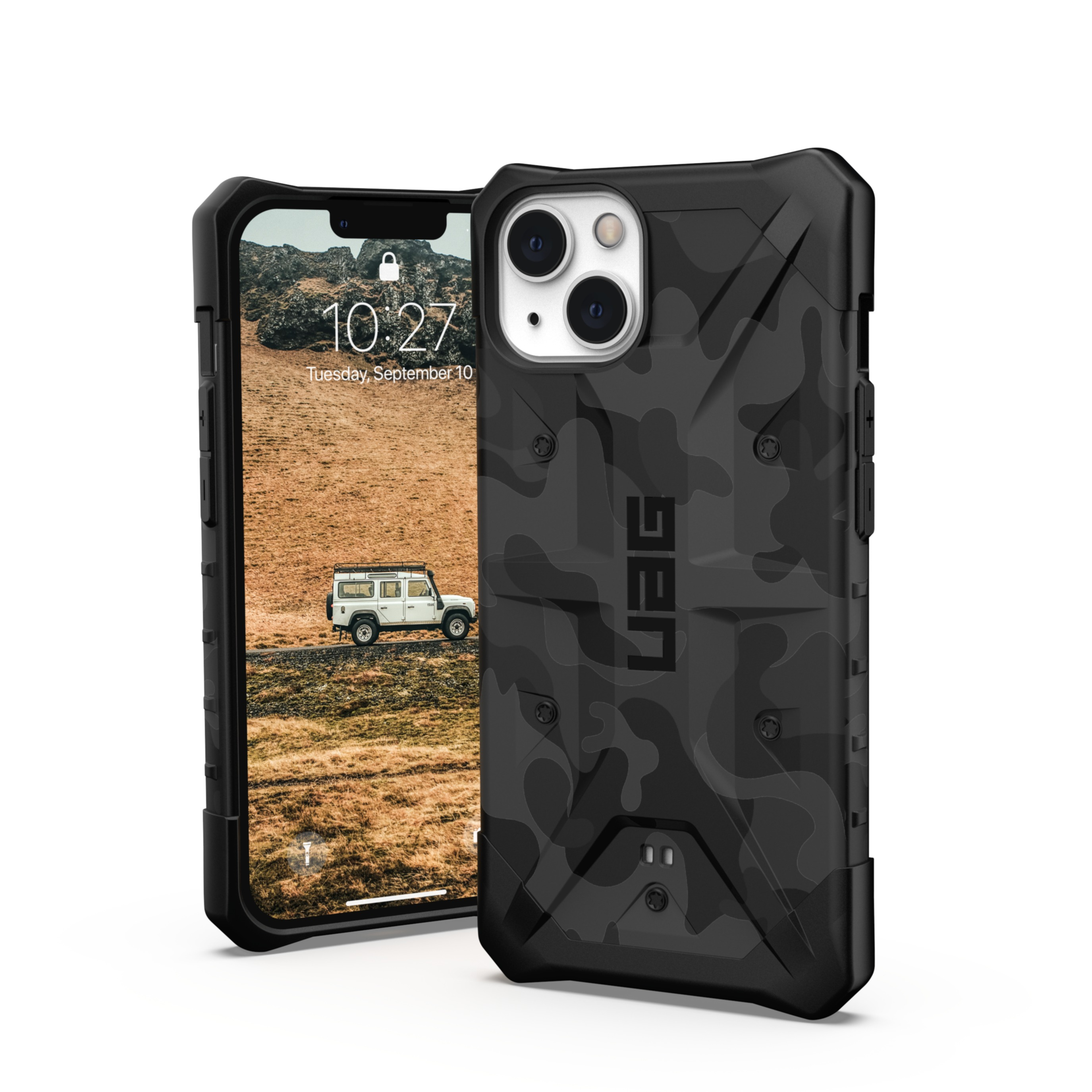 Image of UAG Urban Armor Gear - iPhone 13 Schutzhülle Pathfinder (113177114061) - Midnight Camo bei Apfelkiste.ch