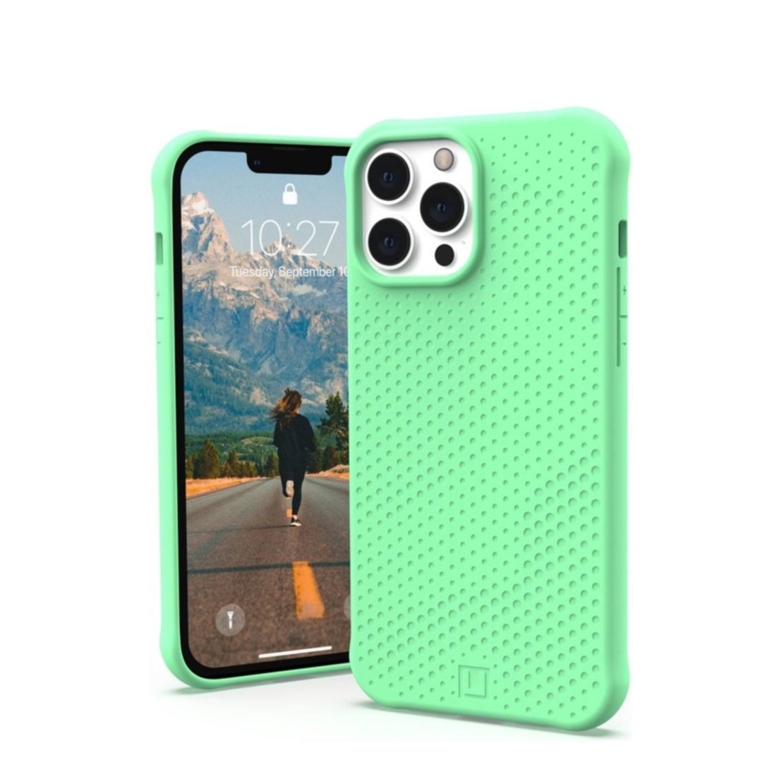 Image of UAG Urban Armor Gear [U] - iPhone 13 Pro Max Antimikrobielle Hybrid Hardcase Schutzhülle Dot (11316V317777) - Spearmint bei Apfelkiste.ch