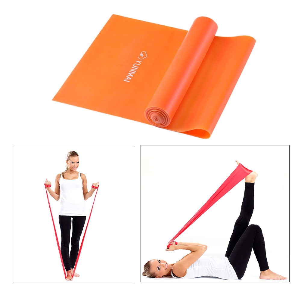 Image of Yunmai (by Xiaomi*) - (150x15cm) Robustes Latex Gymnastik Fitnessband Widerstandsband Home Workout mit 6.8kg Zugkraft - Orange bei Apfelkiste.ch