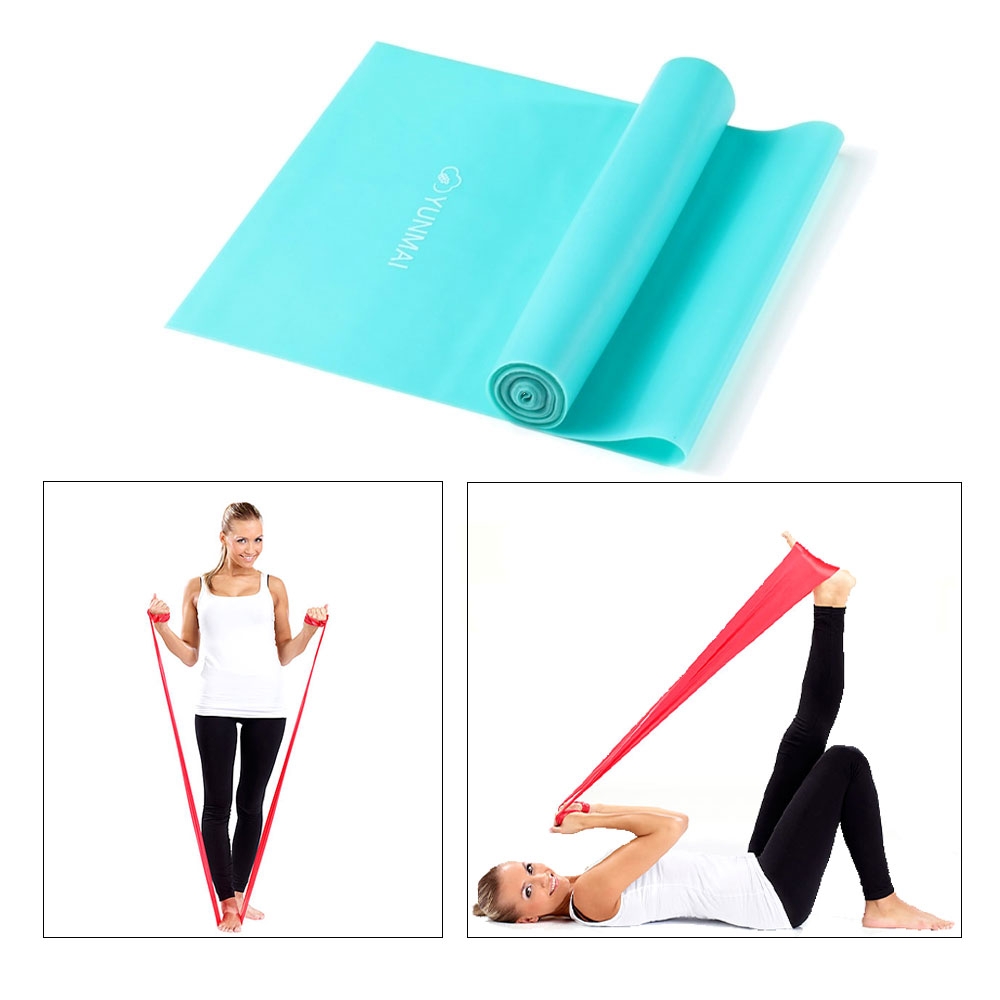 Image of Yunmai (by Xiaomi*) - (150x15cm) Robustes Latex Gymnastik Fitnessband Widerstandsband Home Workout mit 11.3kg Zugkraft - Türkis bei Apfelkiste.ch