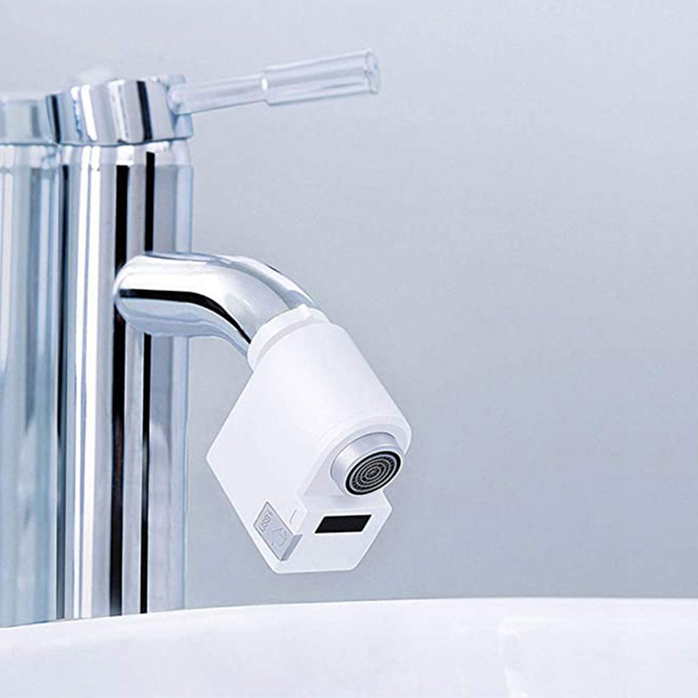 Image of Xiaomi - Xiaoda Infrarot Wasserhahn Adapter Automatischer Bewegungssensor inkl. 6 Aufsätze - Weiss bei Apfelkiste.ch