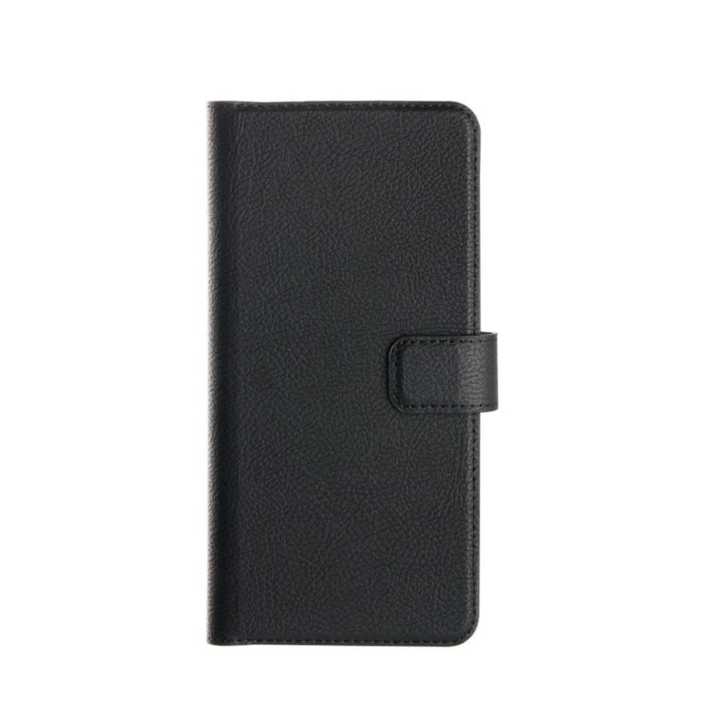 Image of XQISIT - iPhone 13 Mini Antibakterielle Slim Wallet Case Leder Tasche (47326) - Schwarz bei Apfelkiste.ch