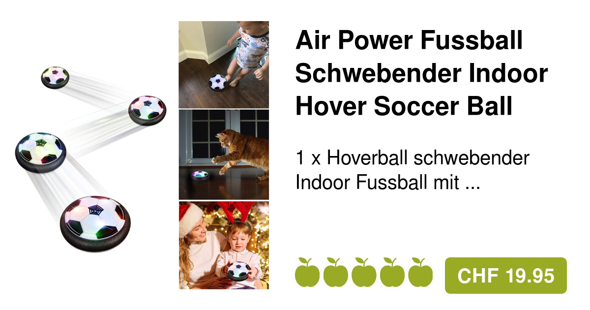 Playtive Air-Power-Fußball, zuschaltbare LED