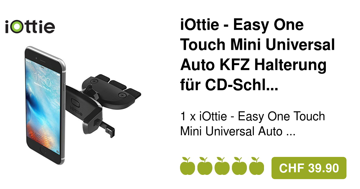 iOttie Easy One Touch Mini CD Slot KFZ Halterung