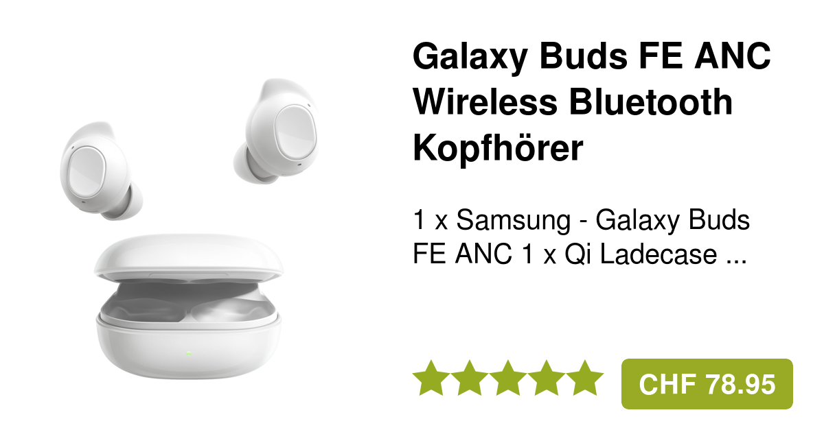 Samsung Galaxy Buds FE ANC Bluetooth Kopfhorer Weiss