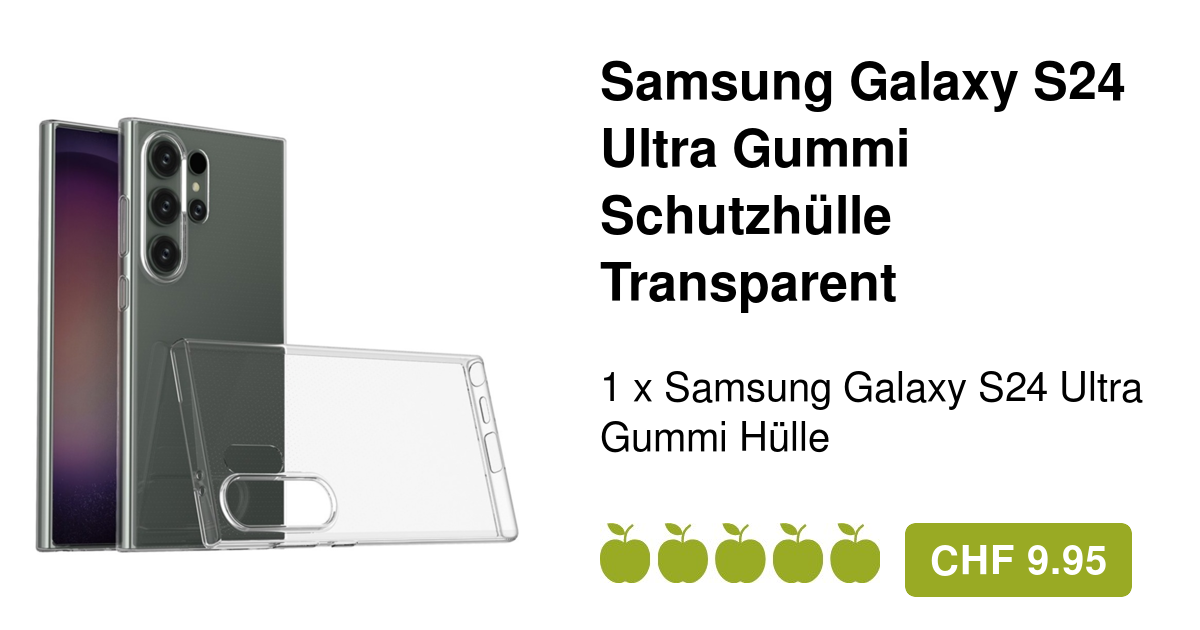 Apfelkiste Samsung Galaxy S24 Ultra Crystal Clear Folie