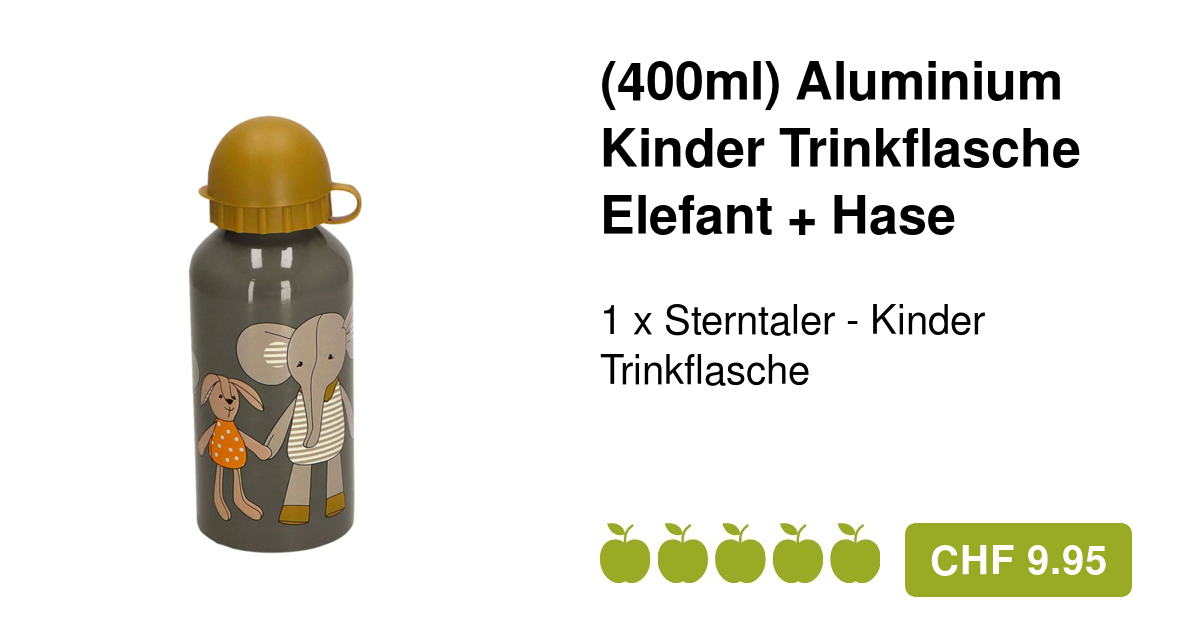 (400ml) Trinkflasche Sterntaler Kinder Aluminium