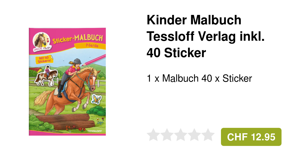 Kinder Malbuch Tessloff Verlag Zeichnungsheft Pferde