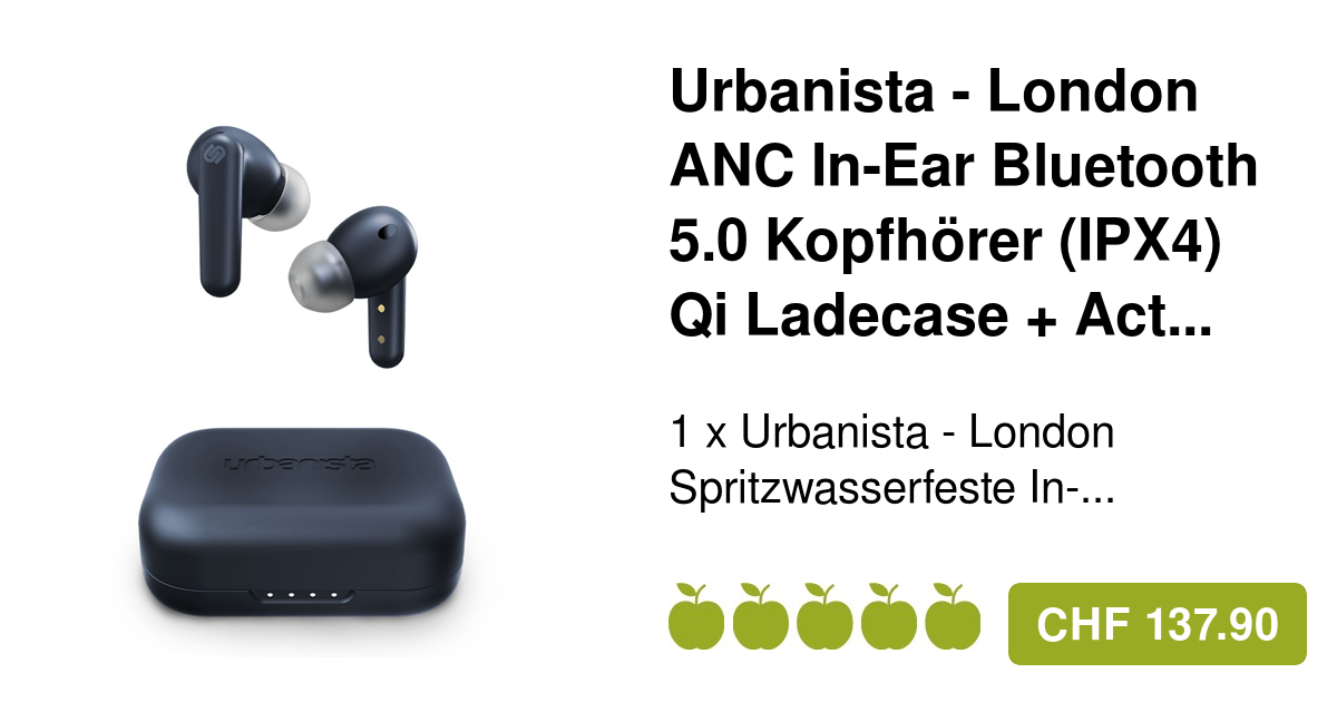 Urbanista London In-Ear Kopfhörer Sapphire Headset Dark