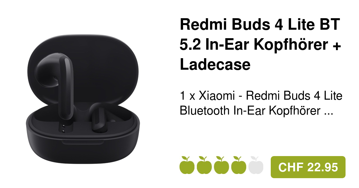 Lite Xiaomi Buds Bluetooth In-Ear Kopfhörer Redmi 4