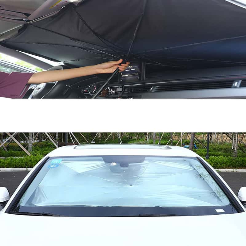 Auto Sonnenschirm,auto Frontscheibe, 145*79cm Auto Sonnenschutz  Frontscheibe,uv-block Auto