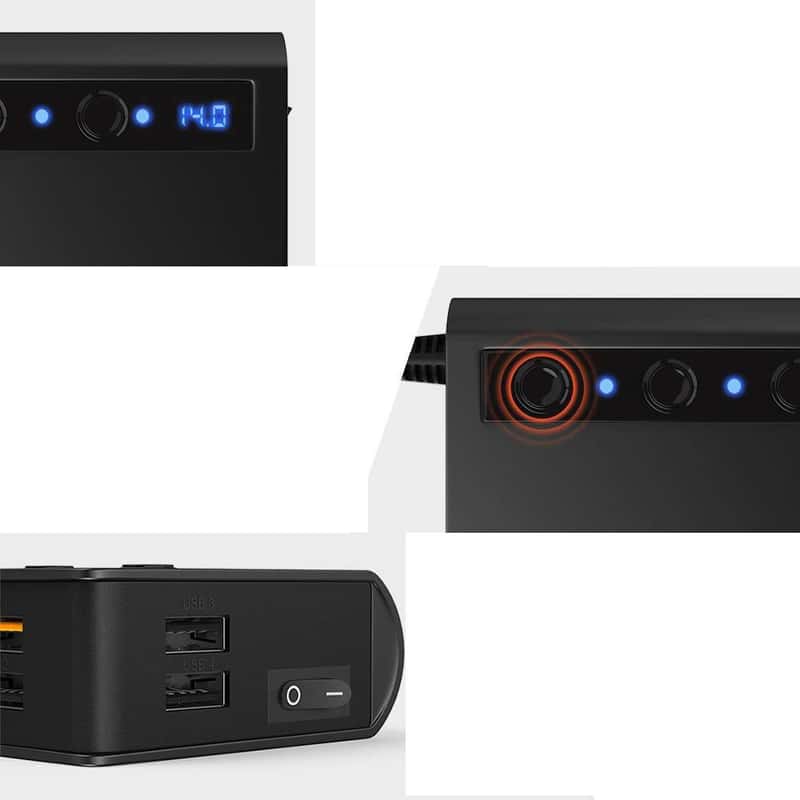 Autoladegerät für Dashcam, 12 V – 24 V, 3,5 A, 3,5 m DVR-Ladekabel