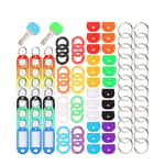 80 Stück Bunte Schlüsselkappen Gummi Key Identifier Ringe für Haus  Schlüssel, Schlüssel Organisation, 8 Farben, 2 verschiedene Stil