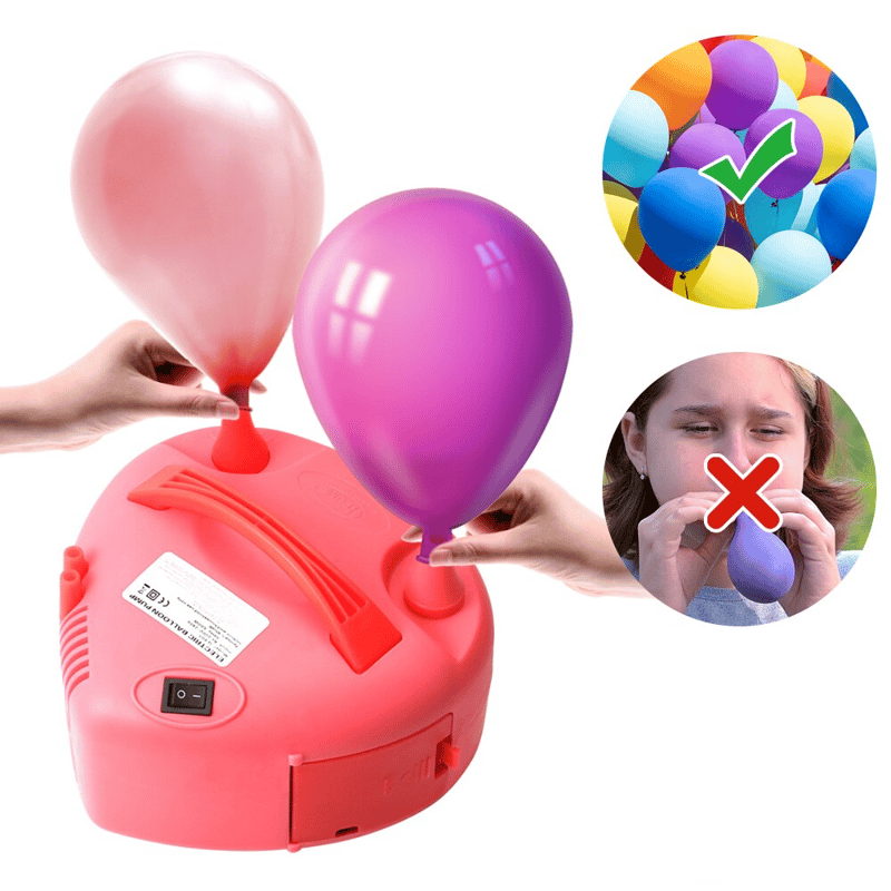 600W) Elektrische Ballon Luftpumpe Herzförmig Pink