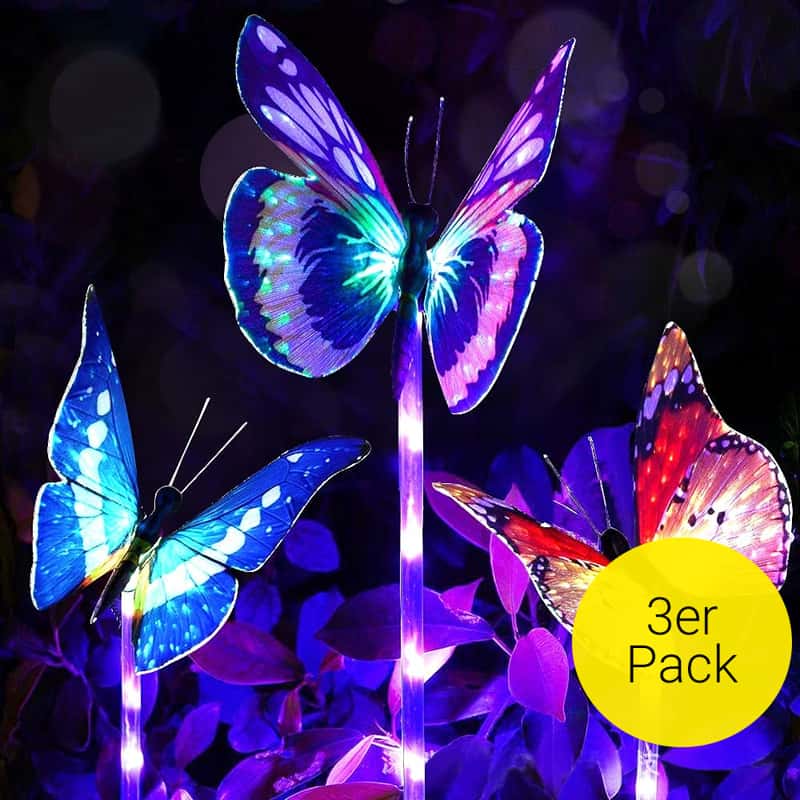Solar Lichterkette Schmetterling - Gartenbeleuchtung