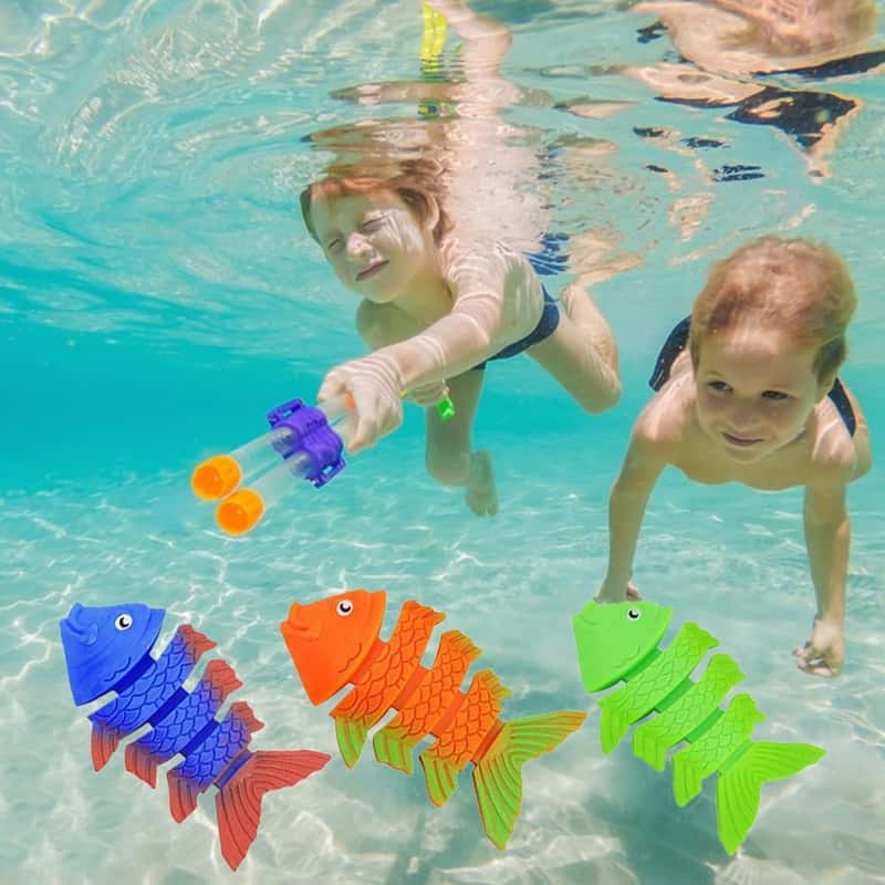 Pool Spielzeug Fische Unterwasser 3er Set) Tauch