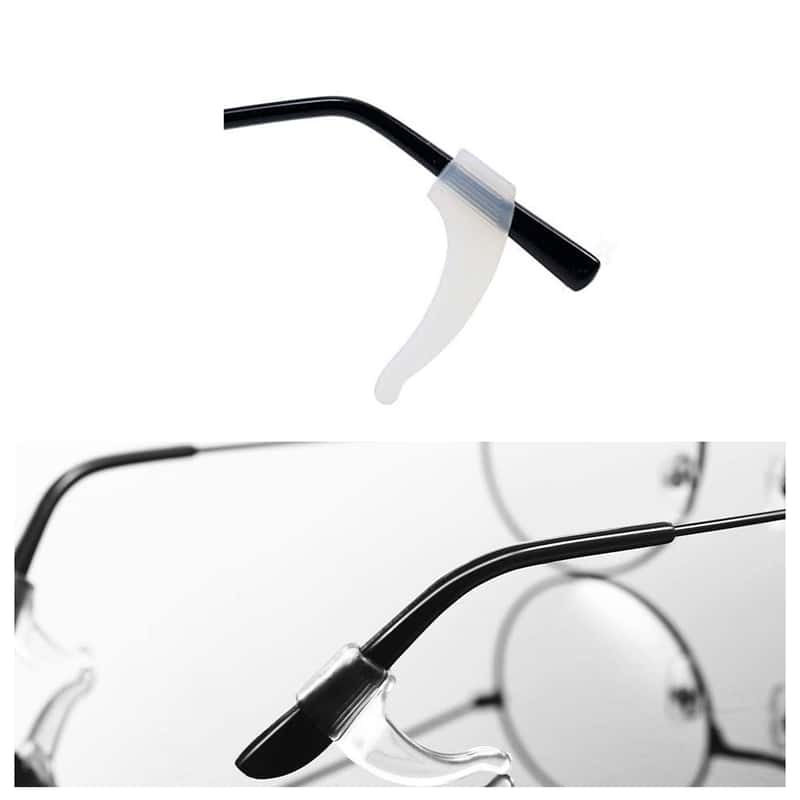 5 Paar Silikon Überzüge für Bügelenden - Brillenbügel Silikonschutz