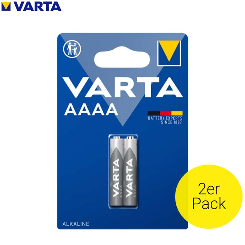 Batterie AAAA Volt Pack Varta 1.5 Alkaline 2er LR61