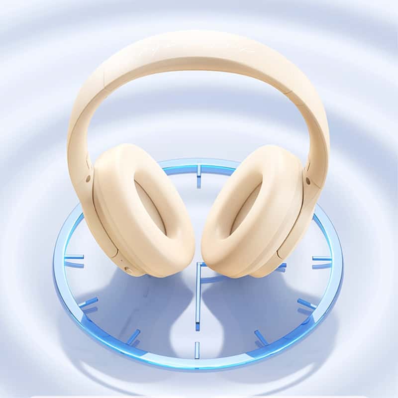 Bluetooth 5.3 Kopfhörer ANC und - Klinke 3.5mm Beige