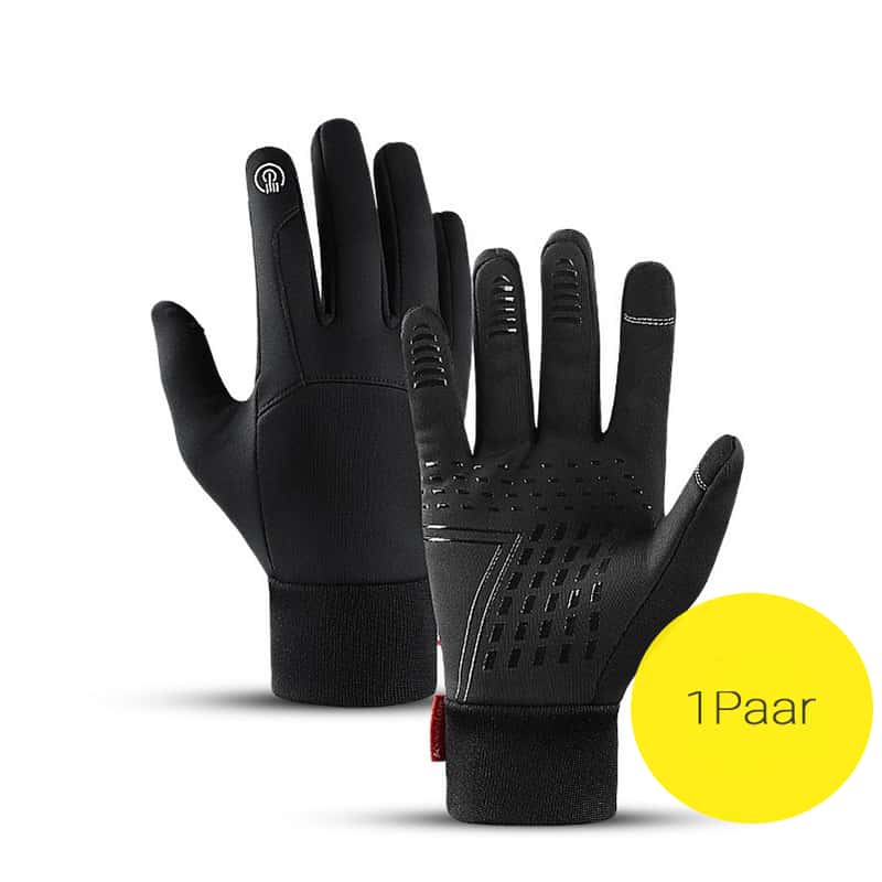 1 Paar Gr. XL Touchscreen Outdoor Handschuhe Schwarz