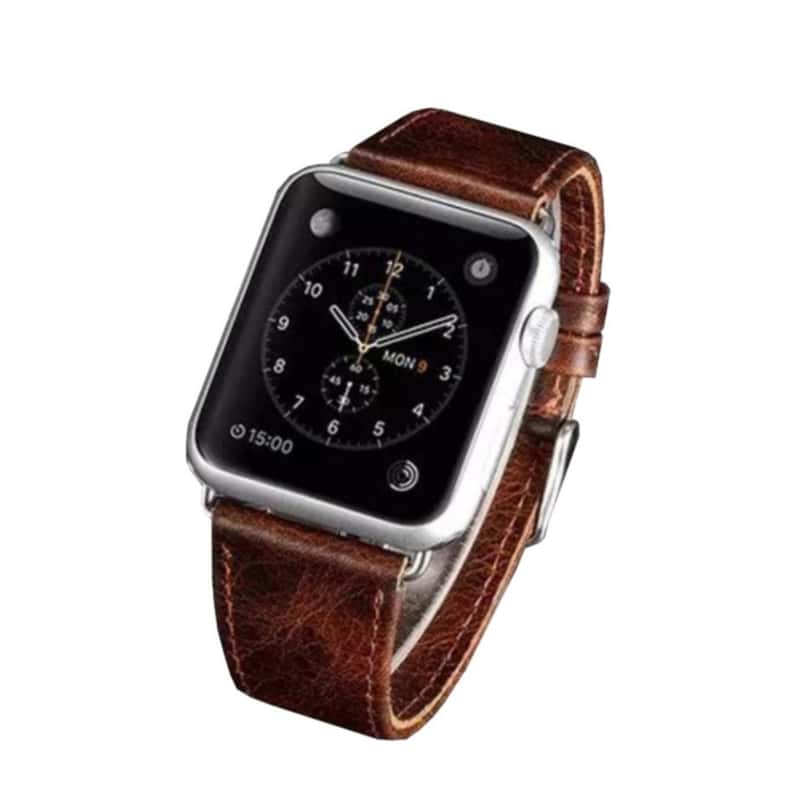 Apple Watch (41/40/38 mm) Leder Armband Braun Vintage