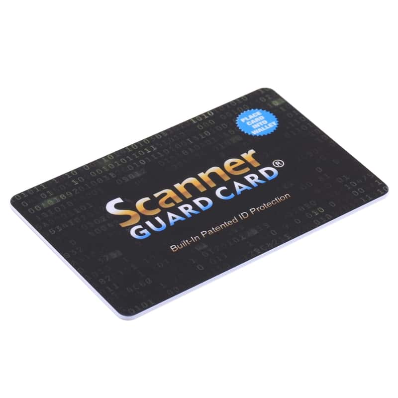 RFID Blocker Karte GUARD mit Logo: Schutzkarte für den Geldbeutel