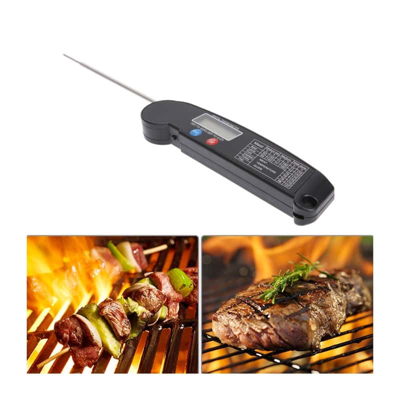 Digitales BBQ Thermometer LCD Display Temperaturtabelle