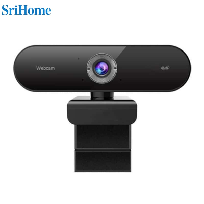 Schwarz HD Webcam SriHome Full 4MP 1080p Kamera USB