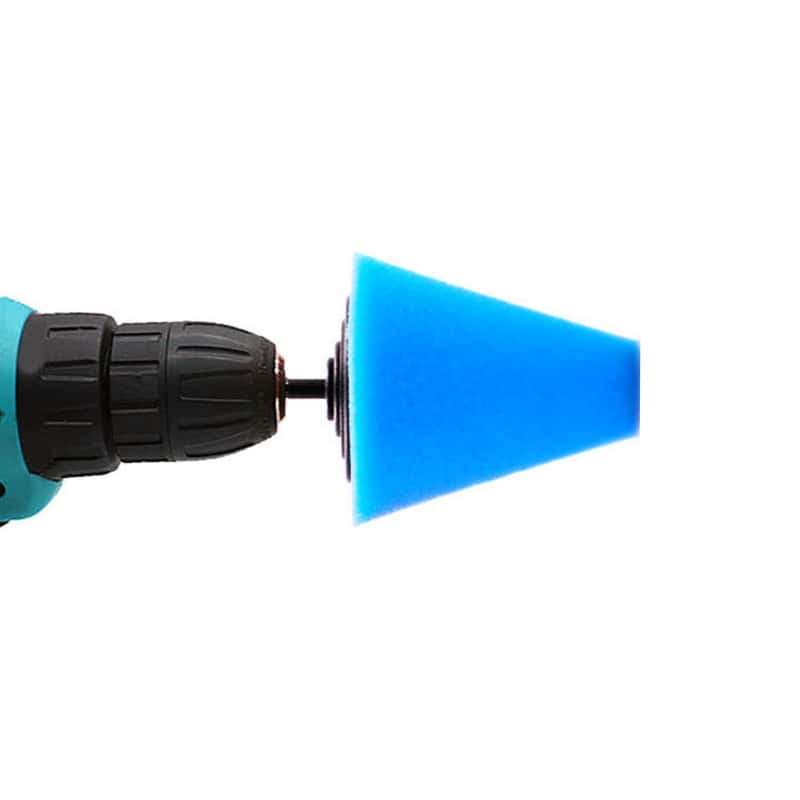Blau für Akkuschrauber Aufsatz Schwamm Auto Polierpad
