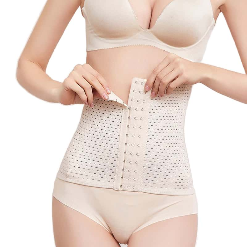 Gr. S) Damen Korsett Waist Trainer Body Shapewear