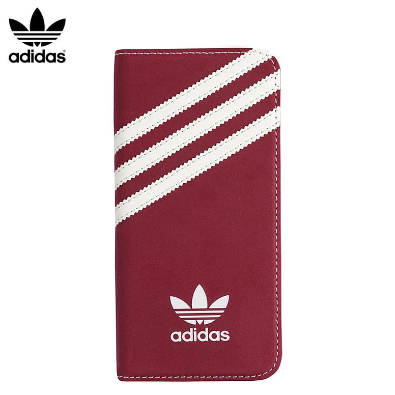 Adidas Iphone 6 6s Booklet Leder Tasche Rot