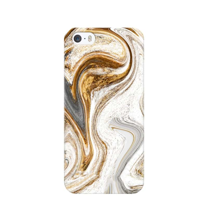 Iphone Se 5 5s Hardcase Marmor Marble Weiss Gold