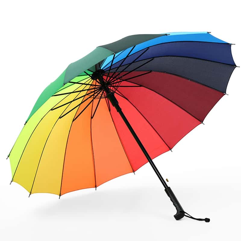 3pcs / set Regenbogen Regenschirm Punch-free Haken Nette