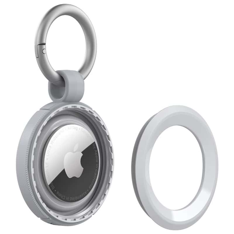 Apple Weiss Anhänger Otterbox Schlüsselring + AirTag