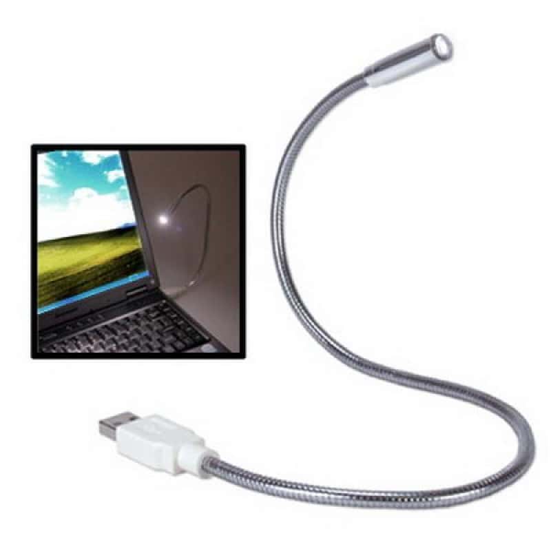 USB Lampe mit 16 LED flexibler Schwanenhals für Notebook Laptop Compu, 5,45  €