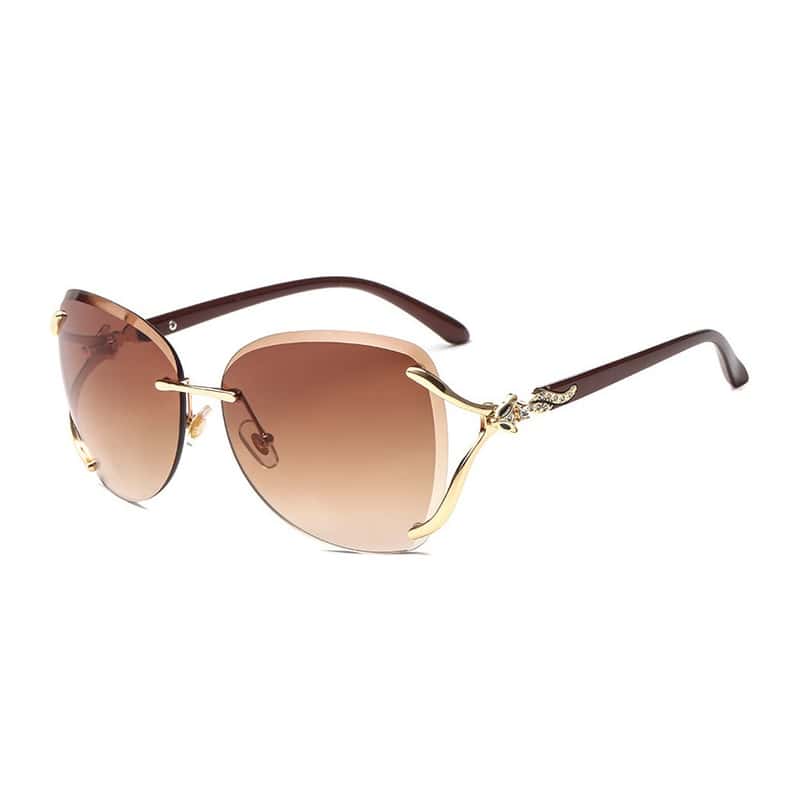 Sonnenbrille Damen UV400 Beige / braun